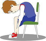 Pojke på stol